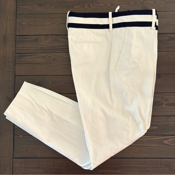 Celine Trousers White and Navy